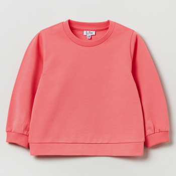 Bluza bez kaptura dziewczęca OVS Round Neck S Shell Pink 1817429 98 cm Różowa (8056781509067)