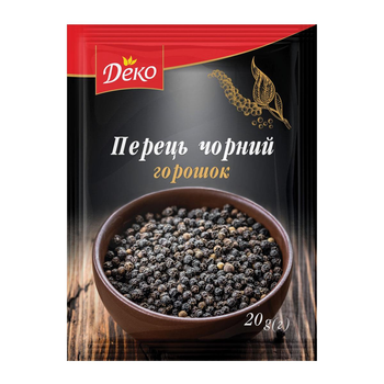 Прянощі Перець чорний горошок Деко 20г