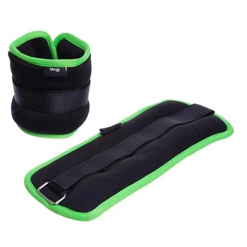Утяжелители-манжеты 78999 Sport 2 шт по 1 кг Black-Green