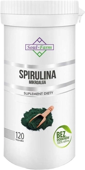 Дієтична добавка Soul Farm Premium Спіруліна Mikroalga 550 мг 120 капсул (5902706730906)