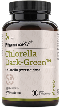 Дієтична добавка Pharmovit Хлорелла Dark-Green 500 таблеток (5902811235754)