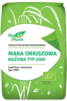 BIO PLANET Mąka orkiszowa razowa typ 2000 BIO 1kg (5907814664822)