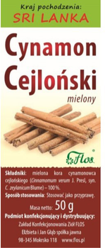 Flos Cynamon Cejloński Mielony 50 g (5905279799516)