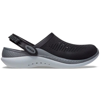 Жіночі крокси Чорні Crocs Literide 360 Clog Black/Slate Grey 206708 37 (M5-W7)