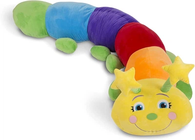 Игрушка мягкая плюшевая Melissa&Doug плюшевая гусеница длина 1,6 метра MD8818