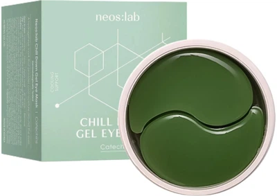Гидрогелевые патчи для глаз Neos:lab Chill Down Gel Eye Mask Catechins с зеленым чаем и аденозином 60 шт (8809508851204)