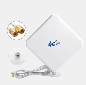 Наружная панельная всенаправленная 3G/4G LTE антенна 2х9 dBi 700-2700 MHz MIMO