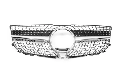 Передняя решетка Diamond Silver (2013-2015) Под камеру для Mercedes GLK class X204