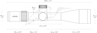 прицел оптический Hawke Airmax Compact 6-24x50 SF сетка AMX с подсветкой