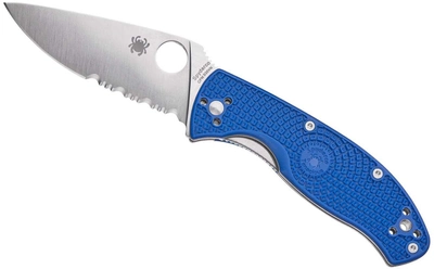 Нож Spyderco Tenacious S35VN полусеррейтор Blue (871481)