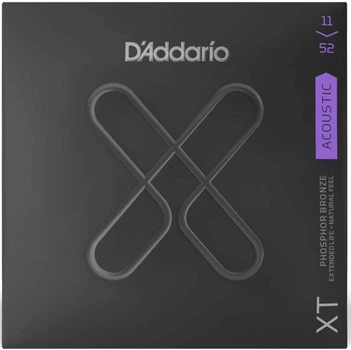 Струны для акустической гитары D'Addario XTAPB1152 XT Phosphor Bronze Custom Light (11-52)