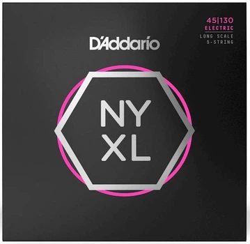 Струны для бас-гитары D'Addario NYXL45130 REGULAR LIGHT 5-STRING (45-130)