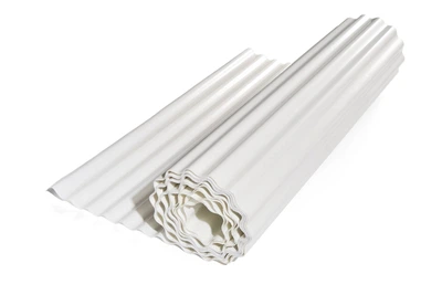 Прозрачный шифер ELYPLAST Стандарт Молочный белый гофрированный рулонный 1.5 Х 40 м