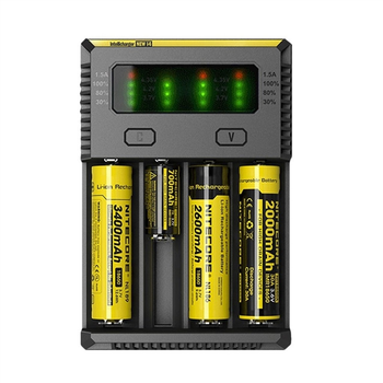 Зарядний пристрій універсальне Nitecore Intellicharger i4, 4 канали, LED інд., під