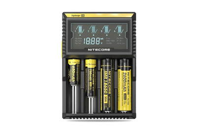 Зарядний пристрій універсальний Nitecore Digicharger D4, 4 канали, LCD дисплей, п