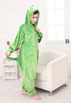 Пижама Кигуруми Майк Вазовский Mike wazowski Kigurumi Зеленый S 145-155 см. (1100/3)
