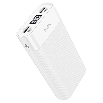 Зовнішній аккумулятор Павербанк HOCO J85 Wellspring Digital Display Power Bank 20000mAh White