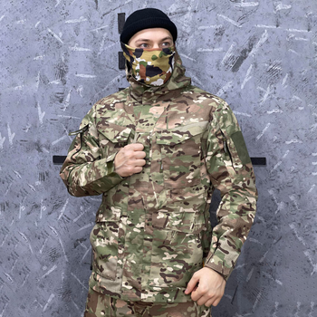 Демісезонна чоловіча Куртка FX M65 з капюшоном та додатковими кишенями ріп-стоп мультикам розмір L
