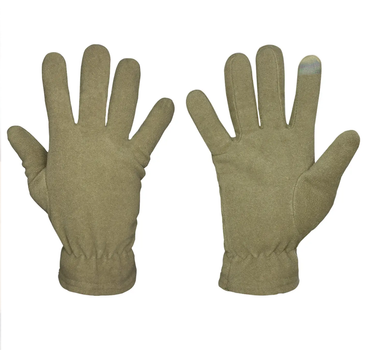 Крепкие флисовые Перчатки с сенсорной накладкой на пальце олива размер универсальный
