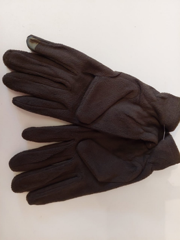 Крепкие флисовые Перчатки с сенсорной накладкой на пальце олива размер универсальный