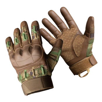 Плотные перчатки Razor с защитными накладками и антискользящими вставками койот размер M