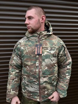 Чоловіча зимова Куртка Army M-65 з капюшоном / Бушлат з водонепроникним відштовхуванням мультикам розмір XXXL