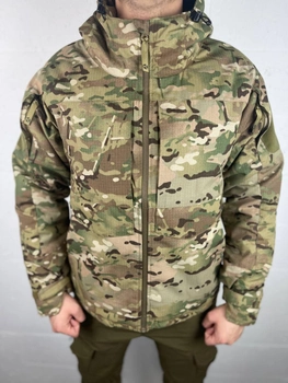 Зимняя мужская Куртка с капюшоном рип-стоп до -15 °C мультикам размер S