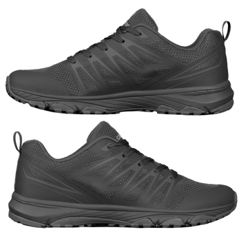 Легкие сетчатые кроссовки с PVC накладками / Летняя обувь на протекторной подошве черные размер 40