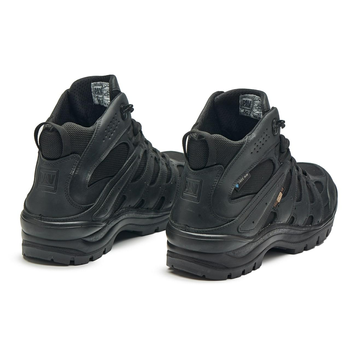 Легкі шкіряні Кросівки з сітчастими вставками чорні розмір 39