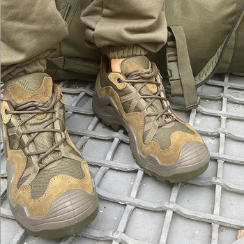 Чоловічі Тактичні Кросівки Vaneda / Легке взуття нубук хакі розмір 43