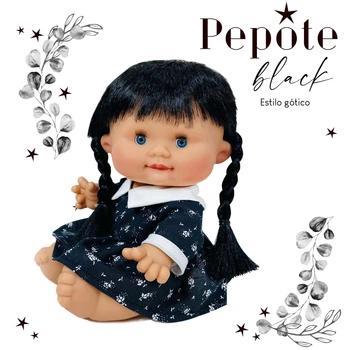 Пупс PEPOTE BLACK DOLL DISPLAY 26 см Nines d'Onil (0455AA)