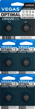 Литиевые батарейки Vegas Optimal CR1220 6 шт (VCR-1220BL6-OP)