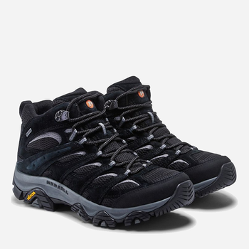 Letnie buty trekkingowe męskie niskie gore tex Merrell Moab 3 Mid Gtx J036243 41 (7.5US) 25.5 cm Czarne (194713953712)