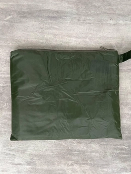 Дождевик, плащ-палатка, военный пончо Унисекс Хаки/Темно-Зеленый с чехлом в комплекте (11823)