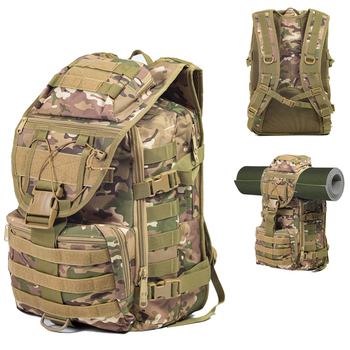 Рюкзак 30 л Cordura 1000D з дихаючою спинкою / Похідний Ранець з системою Molle мультикам 45х30х25 см