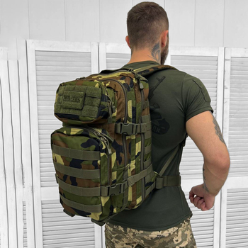 Водонепроницаемый Рюкзак Mil-tec Assault 20л с системой Molle и 2 отделениями / Прочный рюкзак темный