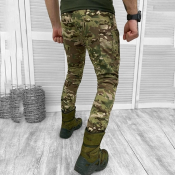 Чоловічі міцні Штани Ambush з накладними кишенями / Щільні Брюки мультикам ріп-стоп розмір XL