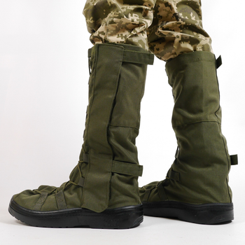 Тактические Бахилы водонепроницаемые, гамаши на обувь для защиты от дождя Олива M(39-41)