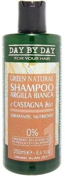 Шампунь для волосся із білою глиною та екстрактом каштану Alan Jey Green Natural Shampoo Argilla Bianca & Castagna, 250 мл (7941)