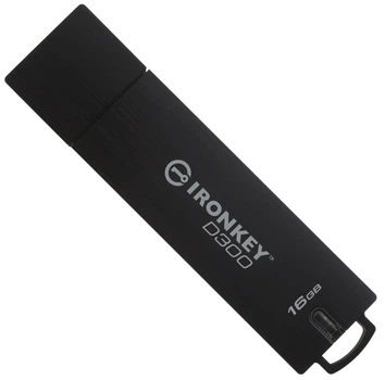 Флеш память USB Kingston IronKey D300S 16GB USB 3.1 Black (IKD300S/16GB)