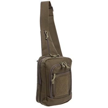 Рюкзак тактический (Сумка-слинг) с одной лямкой SILVER KNIGHT YQS-224 оливковый