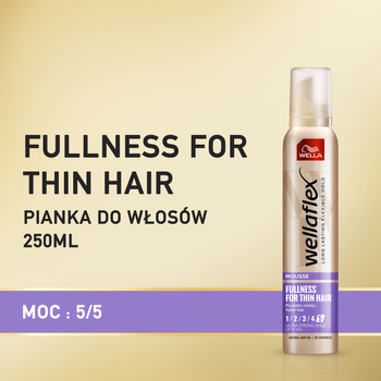 Pianka do włosów cienkich Wella Wellaflex Fullness for Thin Hair 200 ml (4056800114757)
