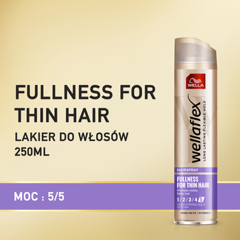 Lakier do włosów Wella Wellaflex Fullness For Thin Hair 250 ml (4056800114078)