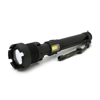 Ліхтарик ручний XHP90.2, LED-індикація, корпус-алюміній, ударостійкий, зарядка від USB 5V/1A, BOX