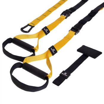 Тренировочные подвесные петли TRX FI-3595 черный-желтый