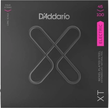 Струны для бас-гитары D'Addario XTB45100 XT BASS NICKEL PLATED STEEL REGULAR LIGHT (45-100)