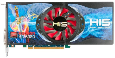 Видеокарта HIS PCI-Ex AMD RADEON HD 6950 2GB GDDR 5 ( 256 BIT ) ( DVI, HDMI, miniDisplayPORT ) Б/У