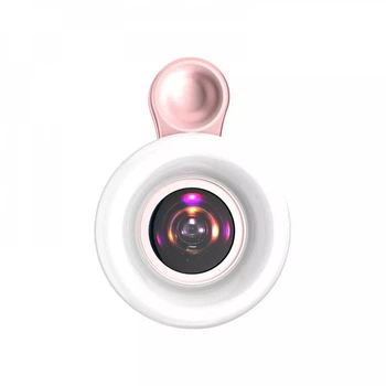 Компактний Селфі спалах LQ-190 Pink на акумуляторі зі зручним затиском Без бренду (770487)