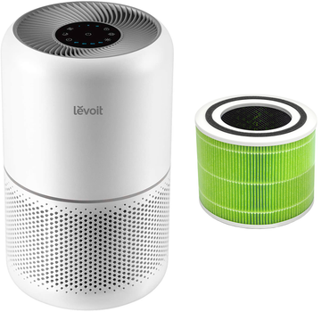 Очисник повітря LEVOIT Air Purifier Core 300 White (HEAPAPLVNEU0036) + Фільтр для Levoit Air Cleaner Filter Core 300 True HEPA 3-Stage (Original Mold and Bacteria Filter) (HEACAFLVNEA0041) (комплект)