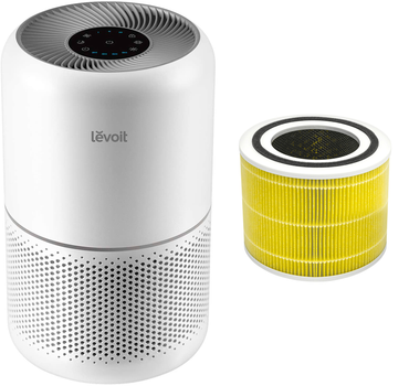 Очиститель воздуха LEVOIT Air Purifier Core 300 White (HEAPAPLVNEU0036) + Фильтр для Levoit Air Cleaner Filter Core 300 True HEPA 3-Stage (Original Pet Allergy Filter) (HEACAFLVNEA0039) (комплект)